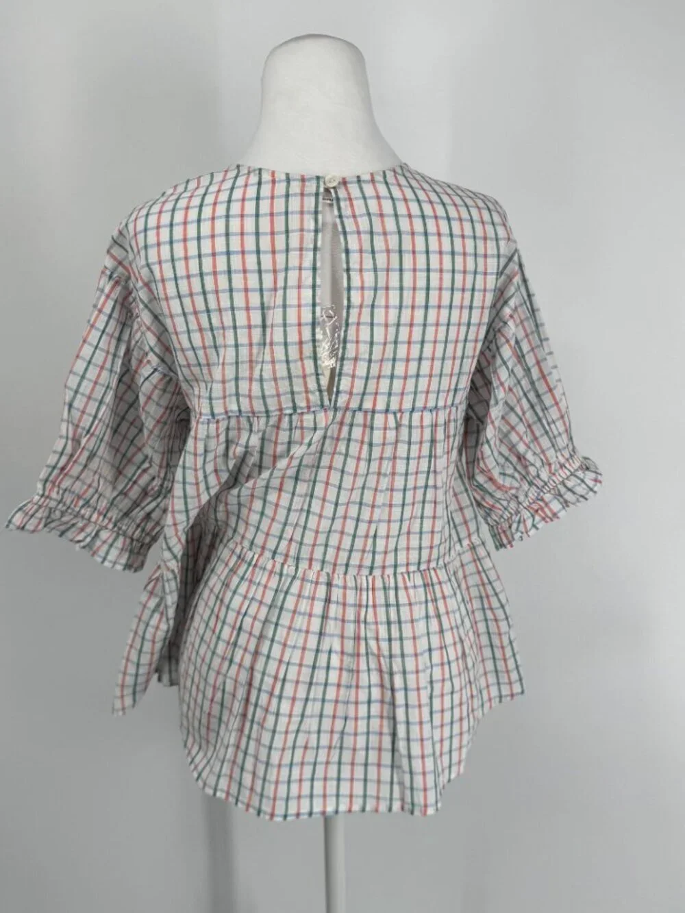 Anthropologie Bow-Front Tiered Top Size XXS NWT